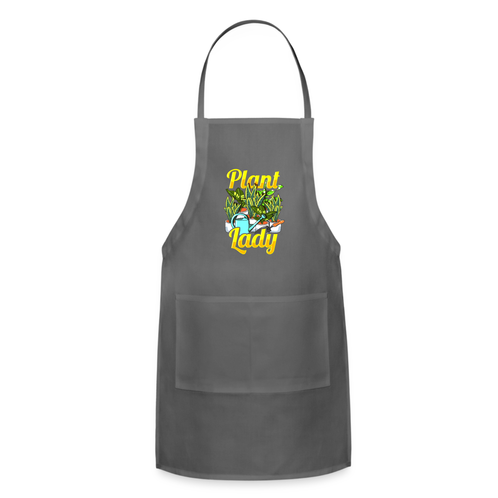 Plant Lady Adjustable Apron - charcoal