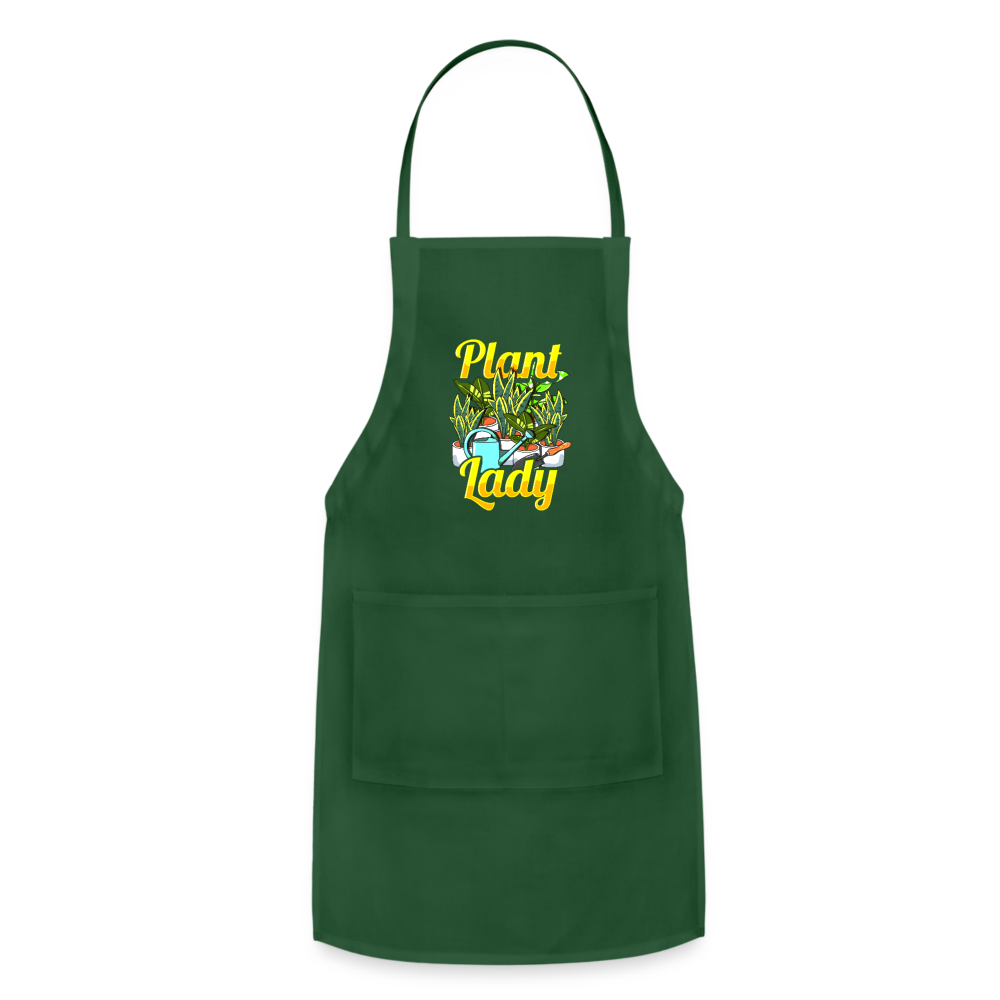 Plant Lady Adjustable Apron - forest green