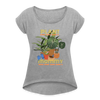 PLANT MOMMY Women's Roll Cuff T-Shirt - heather gray