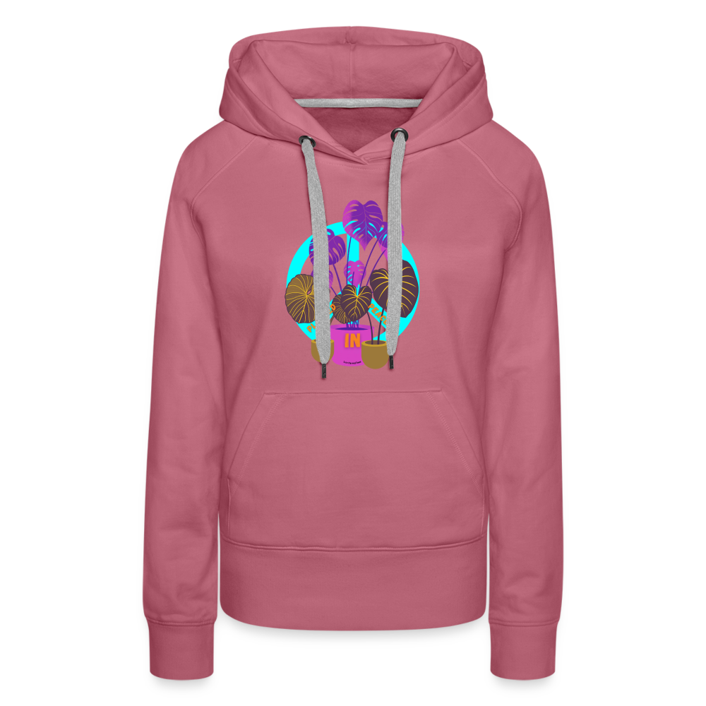 Planted In Peace Women’s Premium Hoodie - mauve