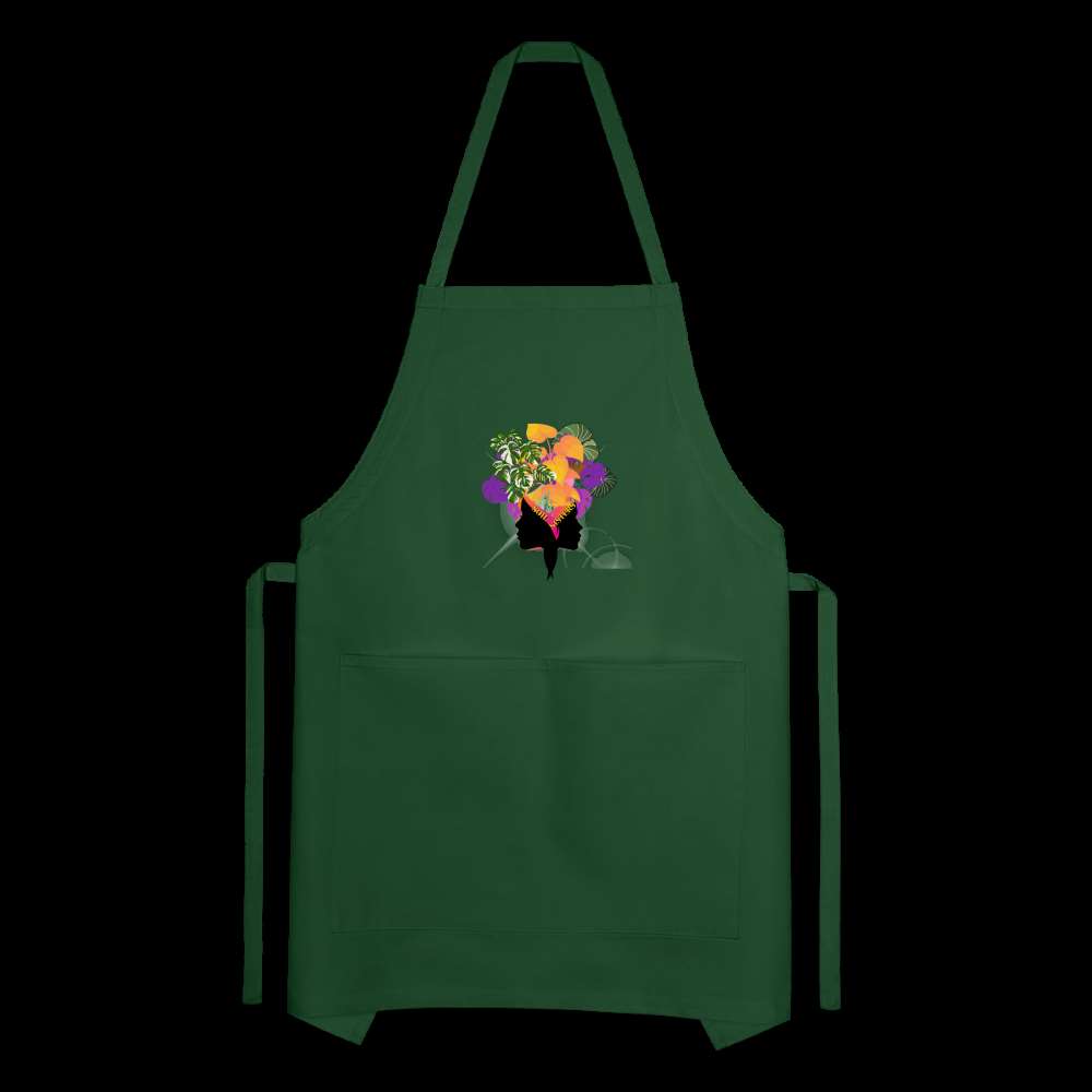 Soil Sisters Adjustable Apron - forest green