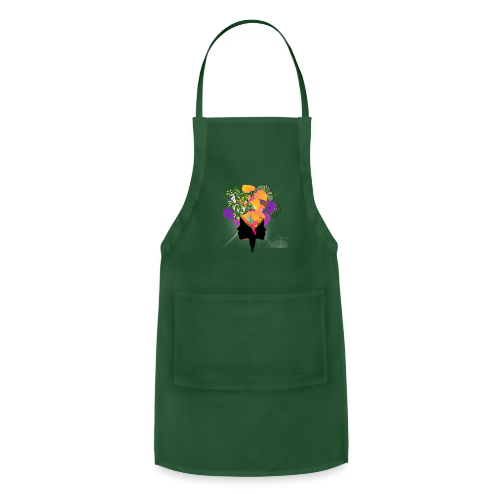 Soil Sisters Adjustable Apron - forest green